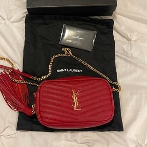 Lou Mini Monogram YSL Quilt Calf Camera Bag